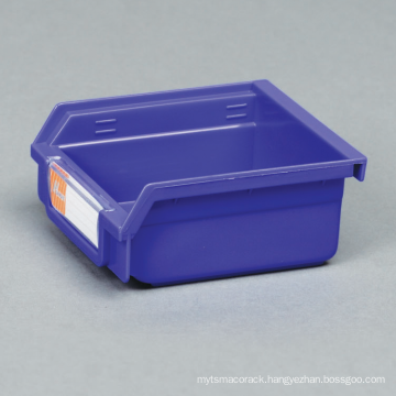 Wall-mounted plastic storage bin